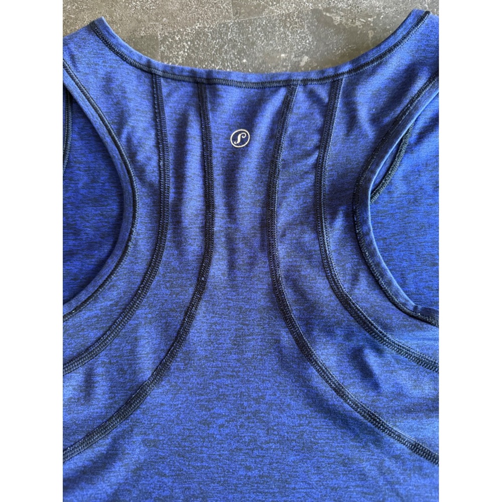 Soma Sport Blue Space Dye Racerback Activewear Tank Top Large